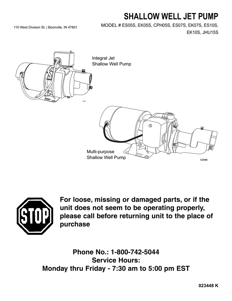 Flint & Walling EK07S 3/4 HP Economy Shallow Well Jet Pump Installation