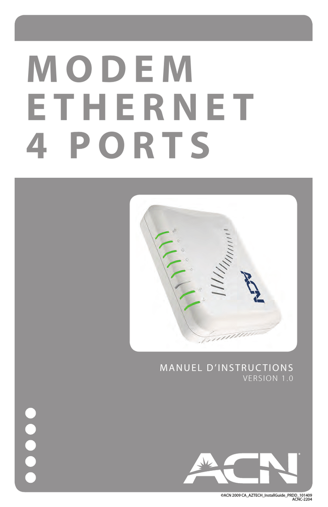 MODEM 4 PORTS Manualzz