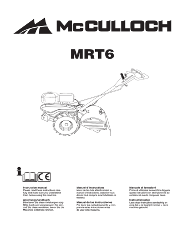 McCulloch Mc Culloch Rotovator MRT6 Benutzerhandbuch | Manualzz