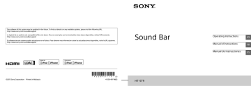 Conexión de dispositivos 4K. Sony HT-ST9 | Manualzz