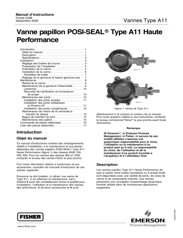 Manuel d’instructions Vanne papillon POSI-SEAL Type A11 Haute ...