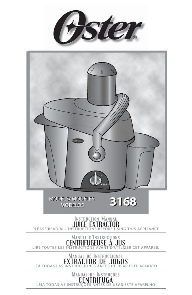 Oster 3167 Instruction manual | Manualzz