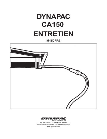 DYNAPAC CA150 ENTRETIEN | Manualzz