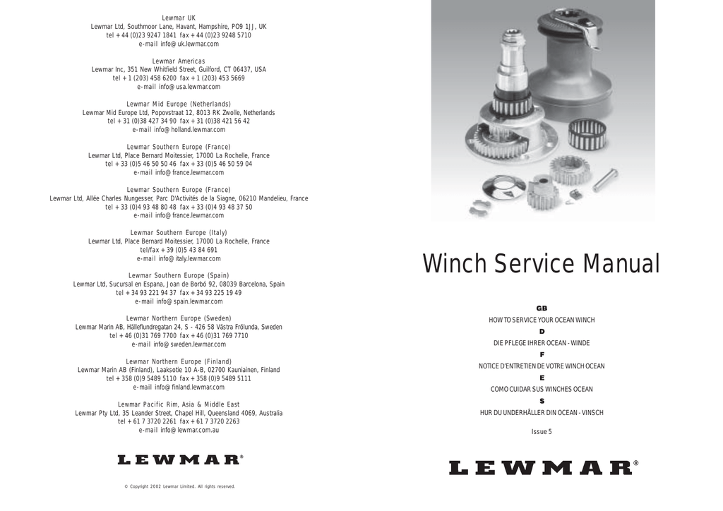 Lewmar 77 Winch Manual informacionpublica.svet.gob.gt