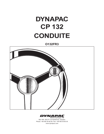 DYNAPAC CP 132 CONDUITE | Manualzz