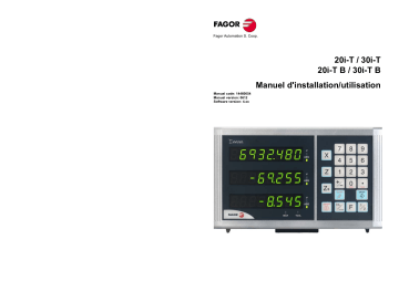 Fagor | DRO 30i For Lathes | DRO 20i For Lathes | DRO Visualizadores ...