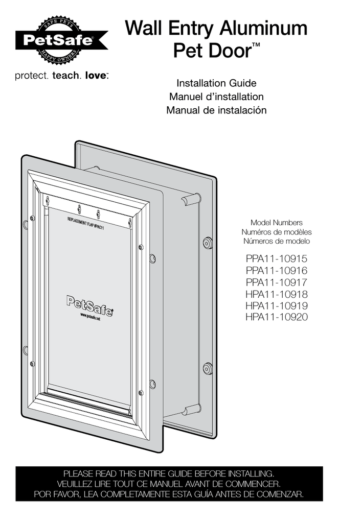 Petsafe Wall Entry Aluminum Pet Door Extension Tunnel - Wall Entry Pet Door Installation Petsafe Wall Entry Aluminum Pet Door Extension Tunnel - Wall Entry Pet Door Installation