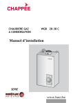 Chaudi&egrave;re &agrave; condensation au gaz WGB 28-38 C Manuel d'installation