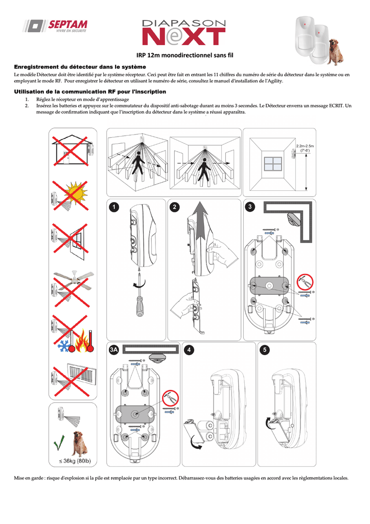 Irp 12m Monodirectionnel Sans Fil Manualzz