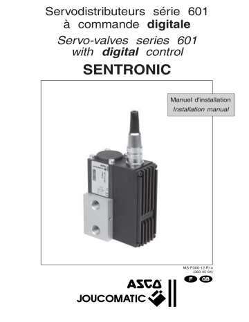 Servo-valve 601 Sentronic Installation Manual | Manualzz