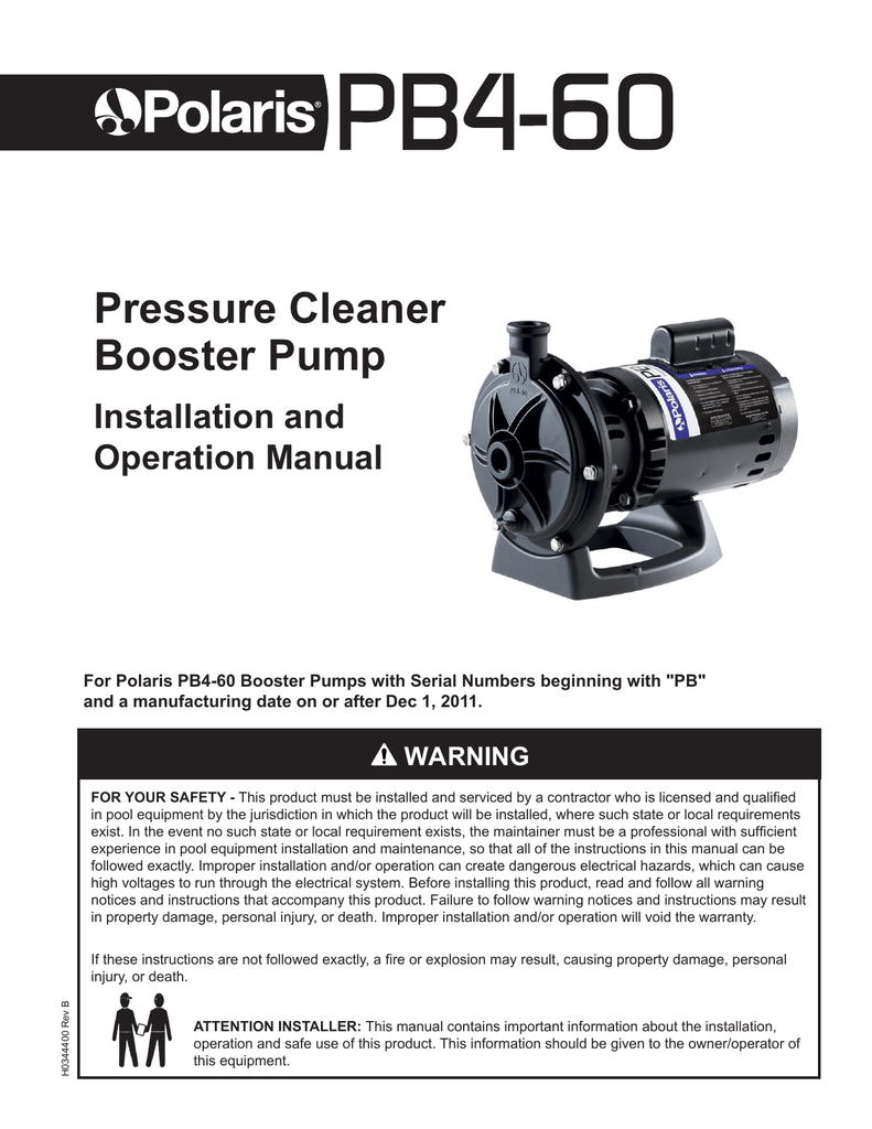 polaris pb4 booster pump wiring diagram