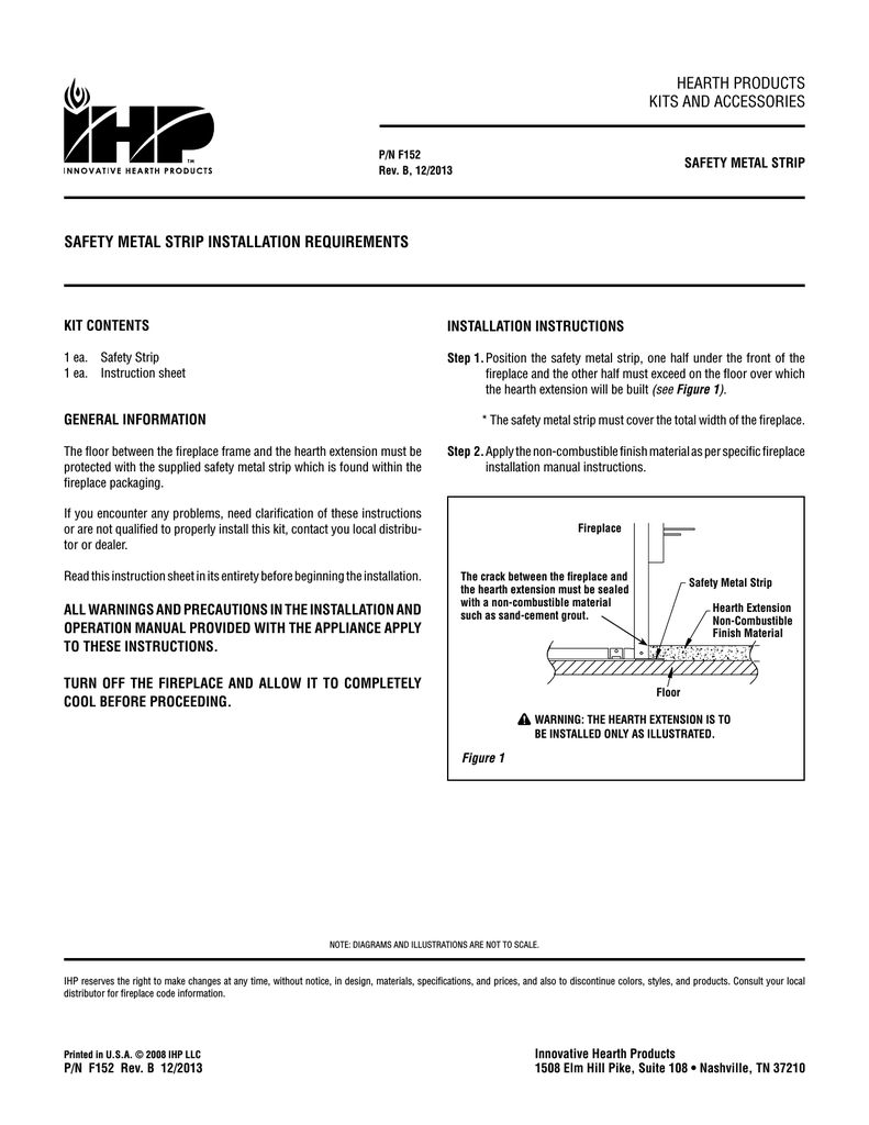 Safety Metal Strip Installation Requirements Hearth Products