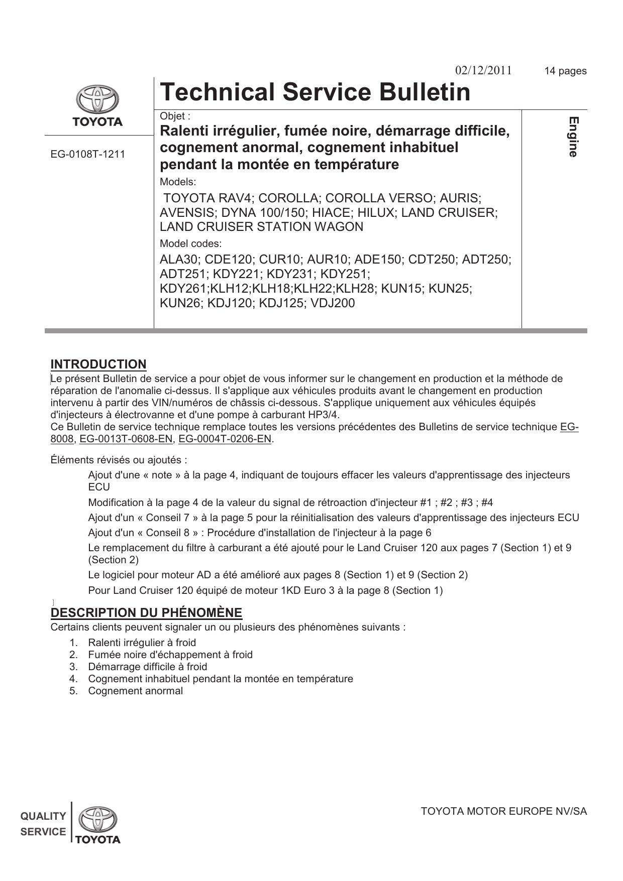 Technical Service Bulletin Manualzz