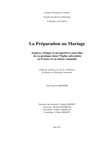 La Preparation Au Mariage Manualzz