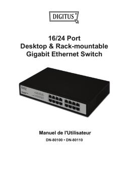 Digitus DN-80100 Gigabit Ethernet 16 Port Switch Guide de démarrage rapide
