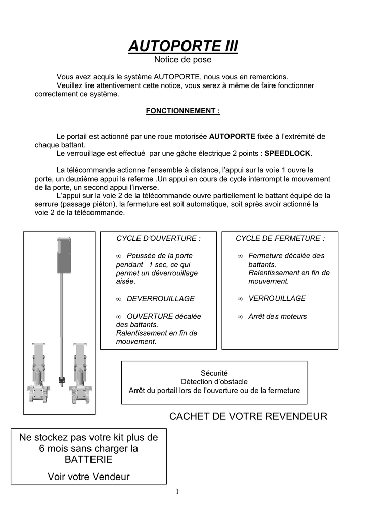 Bricolage AUTOMATISME A VERINS MOTEUR POUR MOTORISATION DE PORTAIL A ...