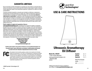 Ultrasonic Aromatherapy Oil Diffuser | Manualzz