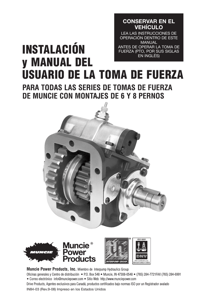 INSTALACIÓN y MANUAL DEL USUARIO DE
