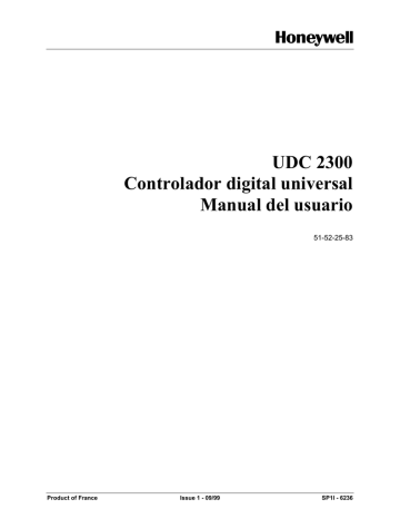 UDC 2300 Controlador digital universal Manual del usuario | Manualzz