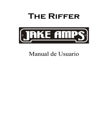 Manual del usuario The Riffer | Manualzz