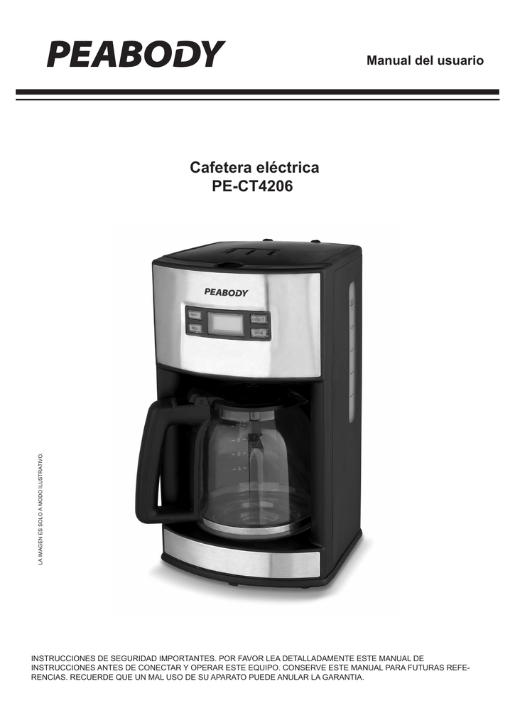 Cafetera eléctrica PE-CT4206 | Manualzz