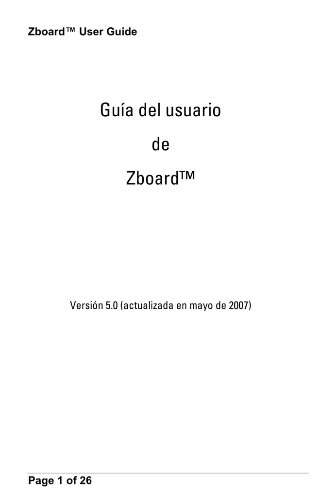 Steelseries Zboard El manual del propietario Manualzz