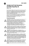 PowerFlex 40 FRN 5.xx - 6.xx: Gu&iacute;a Inicio R&aacute;pido + Chat IA y PDF