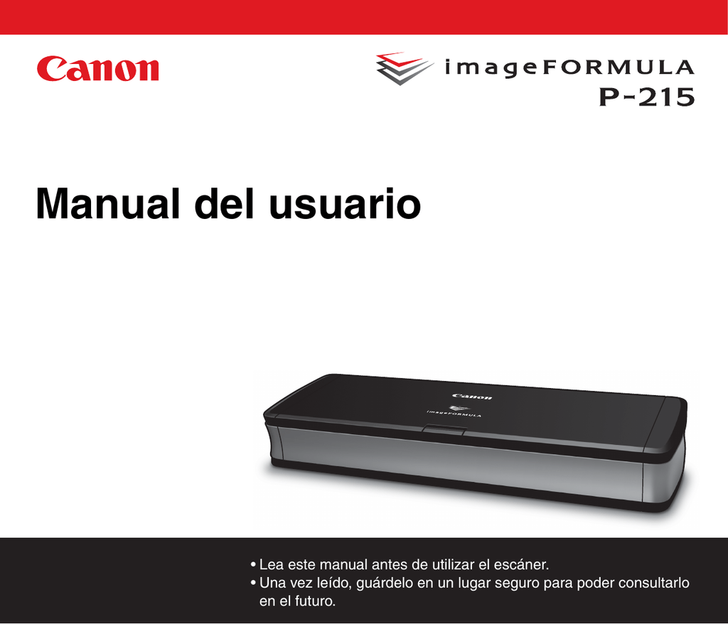Desinstalación del software. Canon imageFORMULA P-215 | Manualzz