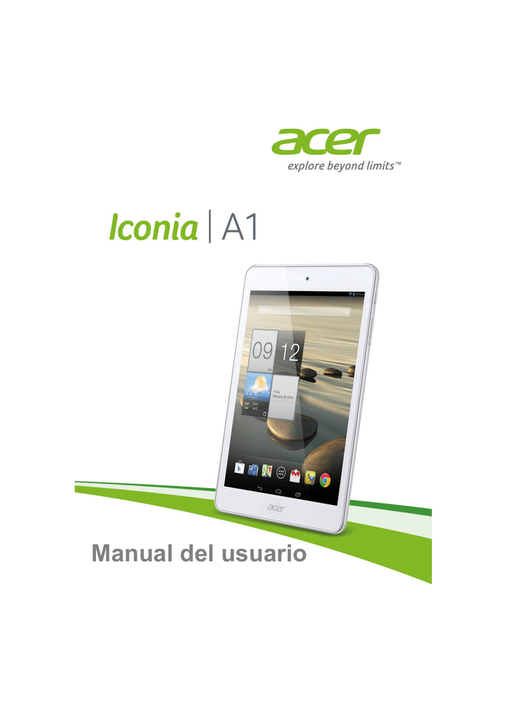 Acer A1-830 Manual de usuario | Manualzz