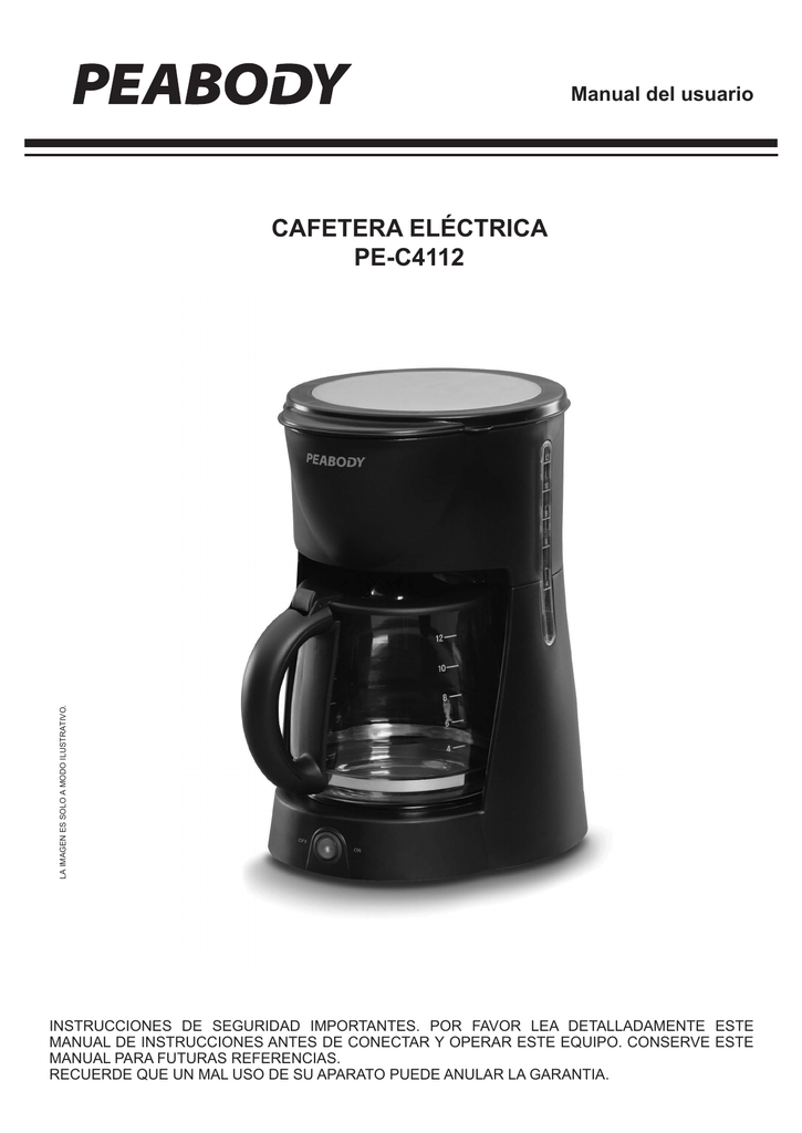 CAFETERA ELÉCTRICA PE-C4112 | Manualzz