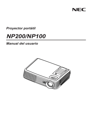 NEC NP100A El manual del propietario | Manualzz