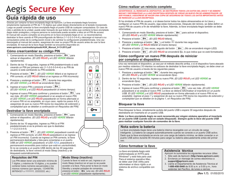 Aegis Secure Key Manualzz