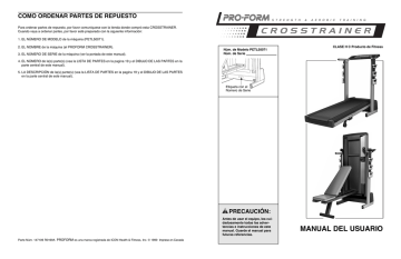 ProForm PETL5007 CROSSTRAINER TREADMILL El manual del propietario | Manualzz