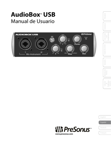 PRESONUS AudioBox Studio El manual del propietario | Manualzz