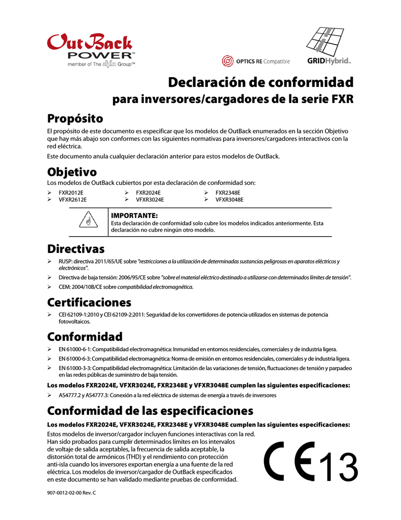 Declaracion De Conformidad Manualzz