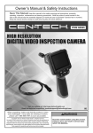 Centech 60695 Inspection Camera Owner's Manual