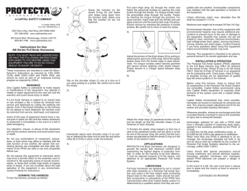 Instructions For Use AB Series Full Body Harnesses | Manualzz