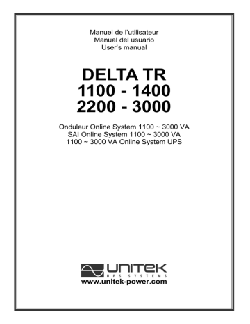 Unitek Delta 3000 User's Manual | Manualzz