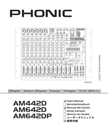 Phonic AM442D User manual | Manualzz