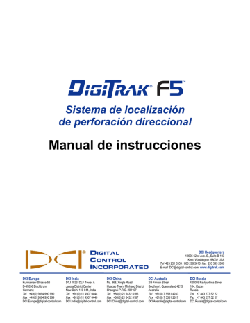 DCI DigiTrak F5 Manual de usuario | Manualzz
