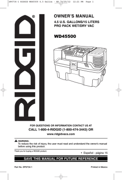 RIDGID 4.5 Gallon ProPack Portable Wet 