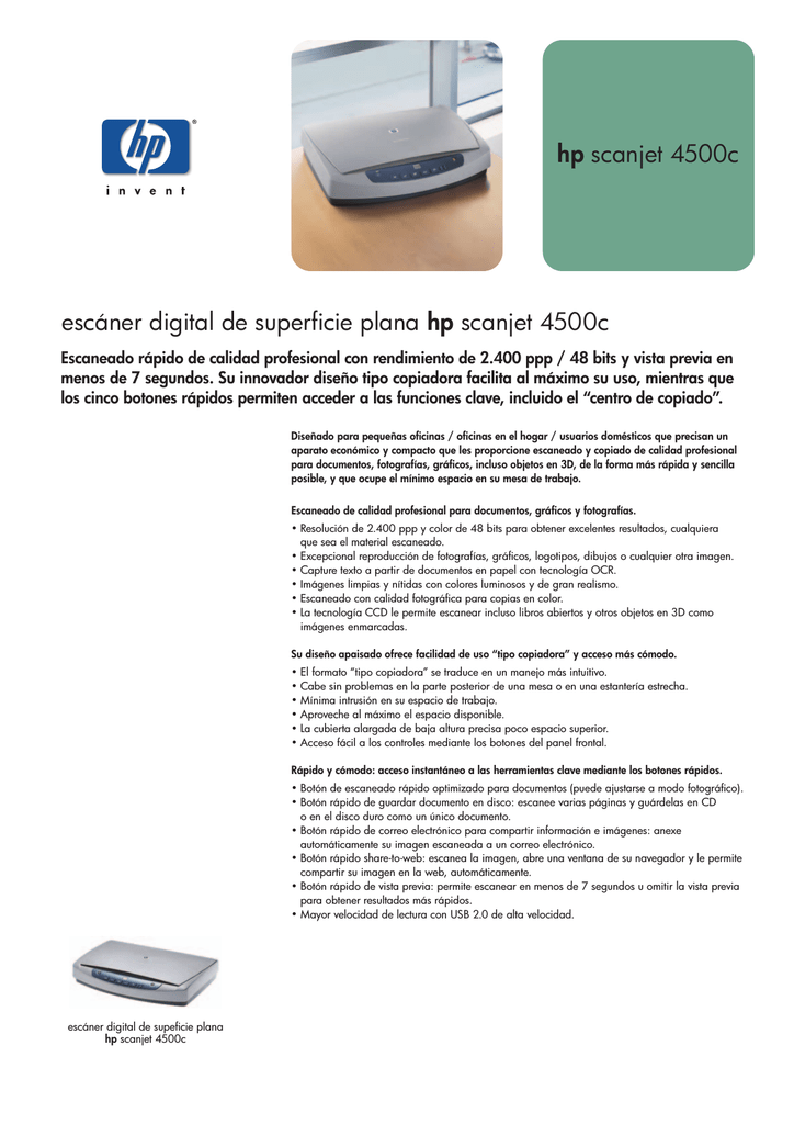 Especificaciones técnicas. | Manualzz