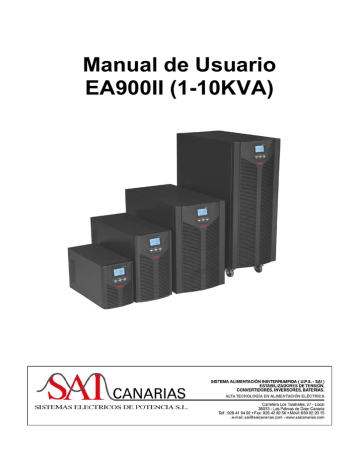 Manual de Usuario EA900II (1-10KVA) | Manualzz
