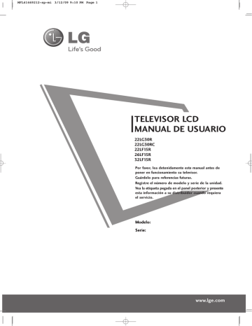 TELEVISOR LCD MANUAL DE USUARIO | Manualzz