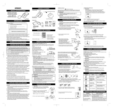 HEM-7114 - Manual de instrucciones | Manualzz