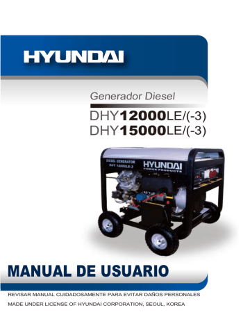 MANUAL DE USUARIO - Hyundai Power Products | Manualzz