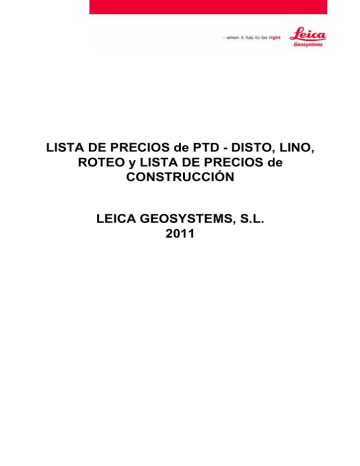 2011 6 2 lista de precios PTD DISTO LINO ROTEO y construccion | Manualzz