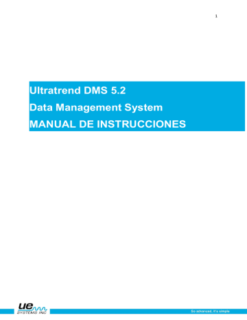 Ultratrend DMS 5.2 Data Management System | Manualzz