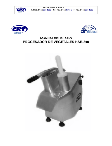 Procesador De Alimentos Industrial HBS-300 - Grupo Reimse