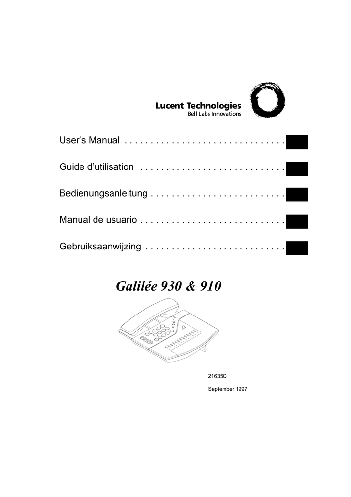 Galilée 930 & 910 Manualzz